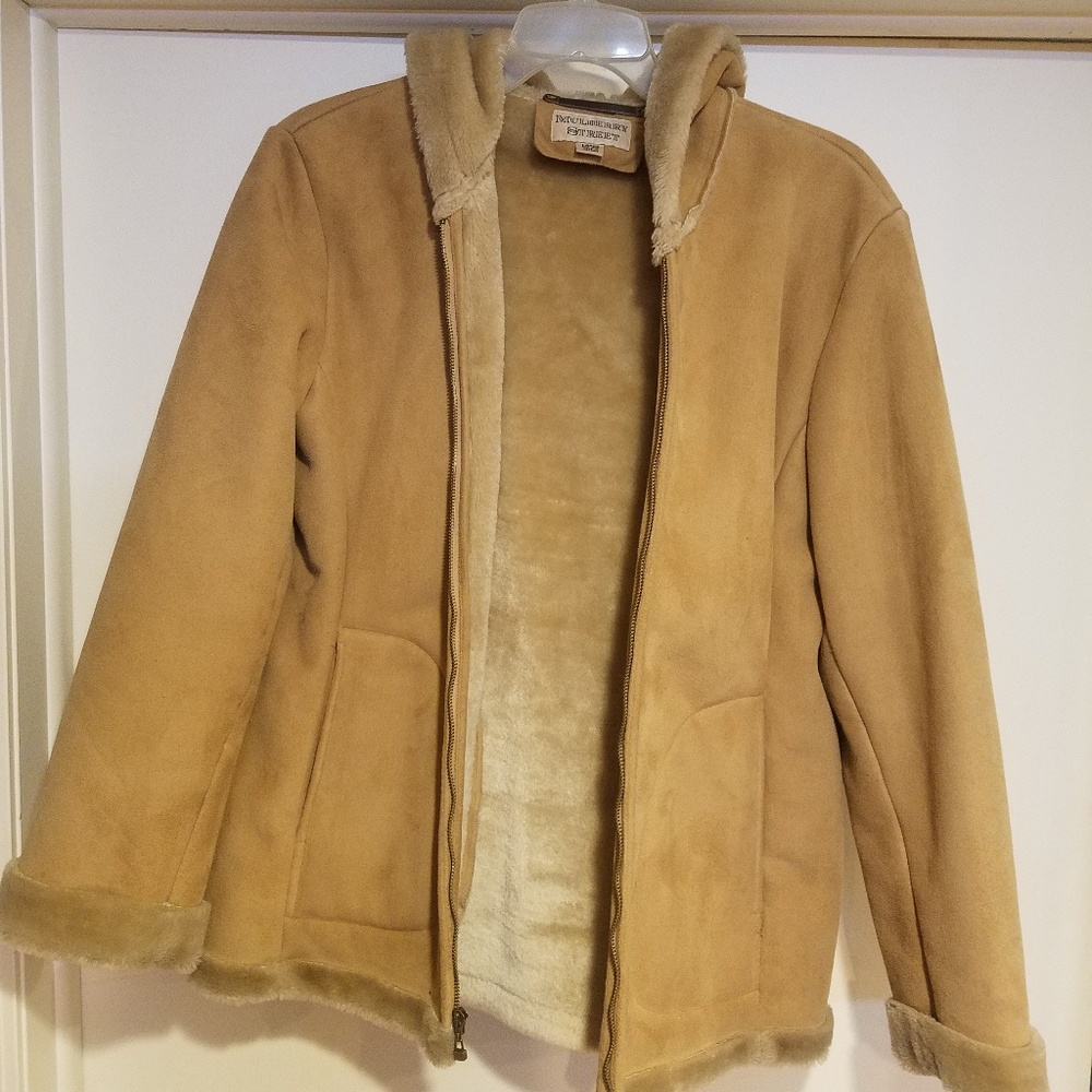 Camel Suede Warm Winter Jacket